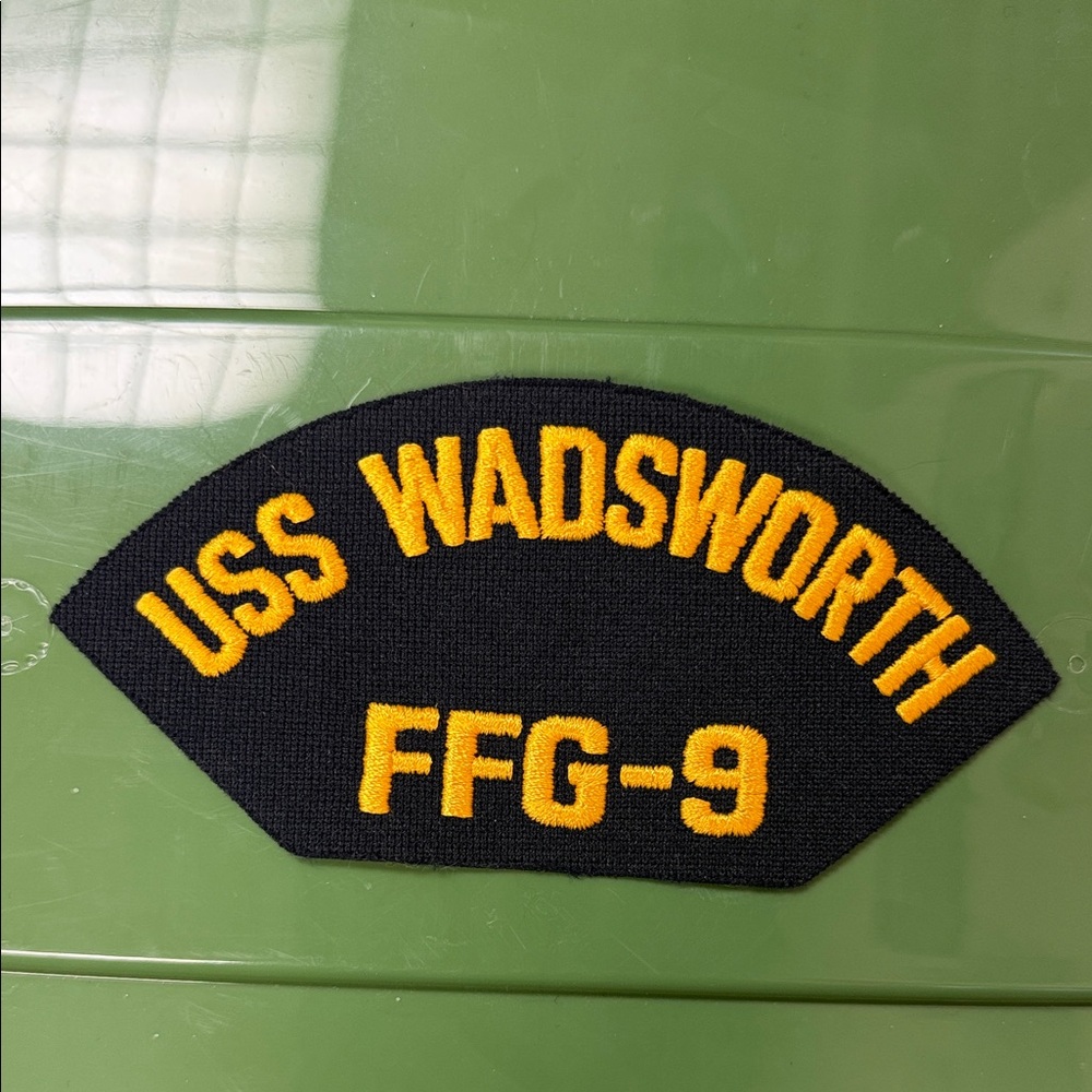 USS Wadsworth FFG-9 embroidered naval Patch